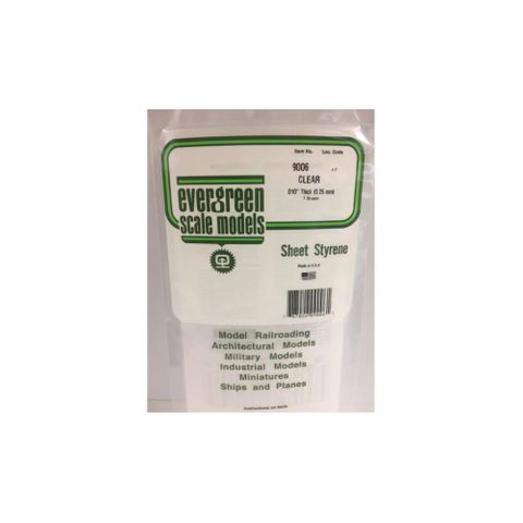 Evergreen Styr Sheets 6X12 Clr .010 Thk-2