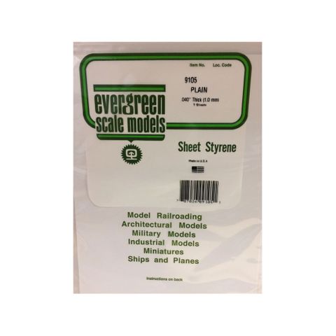 Evergreen Styr Sheets 8X21 Pl Wht .040 (3)
