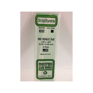 Evergreen Styrene Strips Ho 2 X 2 (10)