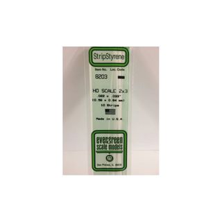 Evergreen Styrene Strips Ho 2 X 3 (10)