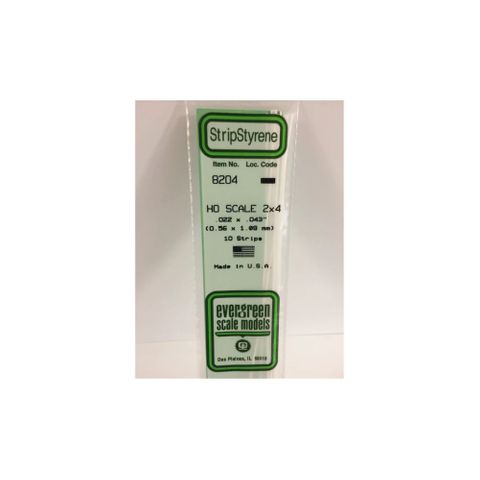 Evergreen Styrene Strips Ho 2 X 4 (10)