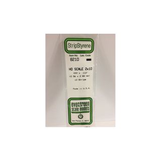 Evergreen Styrene Strips Ho 2 X 10 (10)