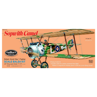 Guillows Sopwith Camel 711mm WS DetailedBalsa Model Kit 1:12 Scale