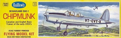 Guillows DHC-1 Chipmunk Easy Build BalsaModel Kit, 431mm WS