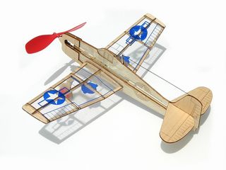 Guillows U.S. Hellcat Rubber Powered Laser Cut Model Kit, 260mm WS