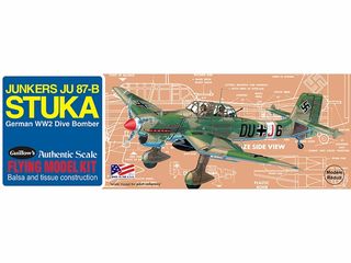 Guillows Junker JU-87B Stuka Laser Cut Model Kit, 419mm WS