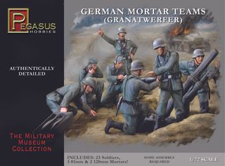 Pegasus German Mortar Team 28Pcs 1:72