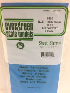 Evergreen Styr Sheets 6X12 Blu .010 (2)
