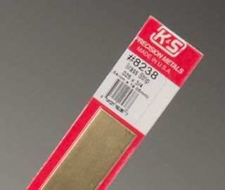 KS Metals 12 Brass Strip .025 X .75 1Pc
