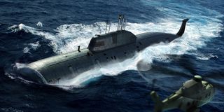 Hobbyboss 1:350 Russian Navy SSN Akula Class Attack Submarine
