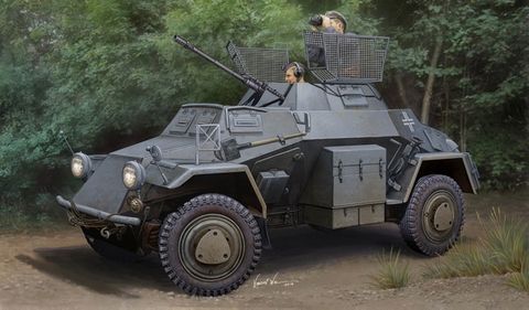 Hobbyboss 1:35 German Sd.Kfz.222 Leichter Panzerspahwagen