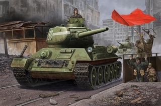Hobbyboss 1:48 Russiant-34/85 1944 AngleJointed Turret Tank