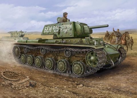 Hobbyboss 1:48 Russian Kv -1'S EhkranamiTank