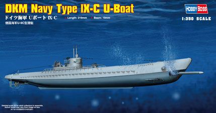 Hobbyboss 1:350 Dkm Navy Type IX-C U Boat