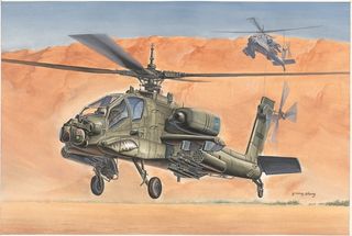 Hobbyboss 1:72 Ah-64A Apache Attack Helicopter