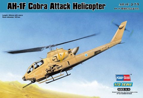 Hobbyboss 1:72 Ah-1F Cobra Attack Helicopter