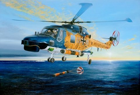 Hobbyboss 1:72 German Navy BundesmarineWestland Lynx MK.88 Helicopter