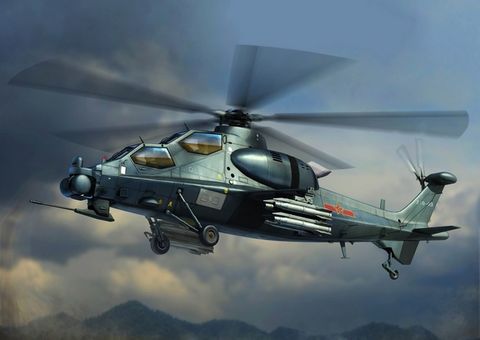Hobbyboss 1:72 Chinese Z-10 Attack Helicopter