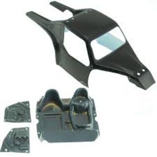 HBX Wide Open Buggy Body & Cockpit (Black) (