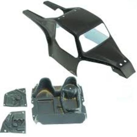 HBX Wide Open Buggy Body & Cockpit (Black) (
