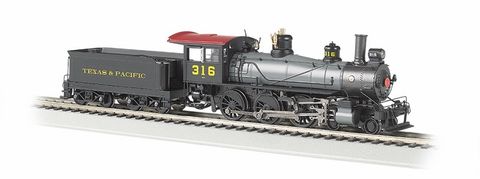 Bachmann Texas & Pacific #316 Baldwin 4-6-0 Loco, DCC Ready.  HO Scale