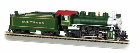 Bachmann Southern ( Green ) 2-6-2 Loco Prairie, HO Scale