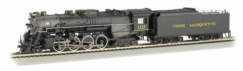 Bachmann Pere Marquette #1225 Berkshire2-8-4 Loco w/DCC. HO Scale