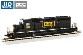 Bachmann CSX Black (HTM) #8905 EMD SD40-2 Loco w/DCC, HO Scale