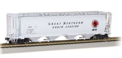 Bachmann Great Northern Cylindrical Covered 4-Bay Grain Hopper. HO