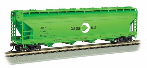 Bachmann Cargill Salt #47829 56ft ACF Centre Flow Covered Hopper. HO