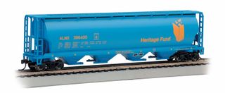 Bachmann Heritage Fund 4-Bay CylindricalGrain Hopper. HO Scale