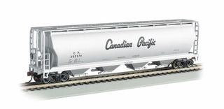 Bachmann Canadian Pacific 4-Bay Cylindrical Grain Hopper. HO Scale