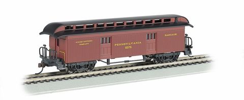 Bachmann PRR 1860-80s Era Baggage Car. HO Scale