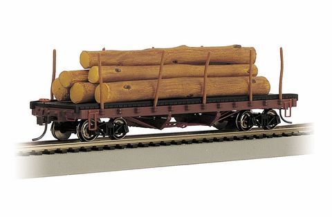 Bachmann ACF 40 Log Car W/Logs (1906-1935 ) version. HO Scale