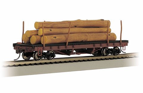 Bachmann ACF 40ft Log Car W/Logs 1935-1960 Version. HO Scale