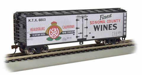 Bachmann Sonoma County Wines #6003 40ftWood Reefer. HO Scale