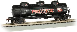 Bachmann Protex Industries 40ft 3 Dome Tank Car. HO Scale