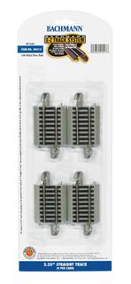 Bachmann 2.25" Straight Track, 4 pcs, HOScale