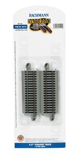 Bachmann 4.50" Straight Track, 4 pcs, HOScale