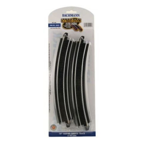Bachmann 18" Radius Curved Track, 4/Pack, HO Scale
