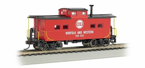 Bachmann Norfolk & Western #500825 NE Steel Caboose, Red. HO Scale