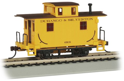 Bachmann Durango & Silverton Bobber Caboose, Yellow. HO Scale