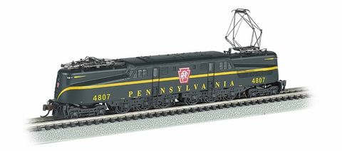 Bachmann PRR #4807 GG-1 Elec. Loco Brnswck Green, 1 Stripe, DCC, N