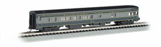 Bachmann Baltimore & Ohio 85ft Smooth Siide Obs. Car Lit Int. N Scale