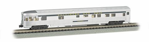 Bachmann B&O 85ft Streamlined Fluted Side Obs. Car, Lit 'Wawasee' N