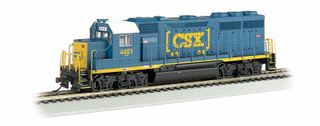 Bachmann CSX #4451 (HTM) EMD GP40 DieselLoco w/Headlight, N Scale