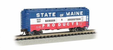 Bachmann ARR Bangor & Aroostook State ofMaine Prod. 40ft Steel BoxcarN