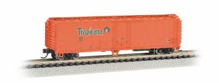 Bachmann Tropicana Orange ACF 50ft SteelReefer. N Scale