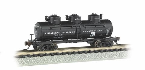 Bachmann Philadelphia .Quartz Co. #606 40ft Tank Car. N Scale