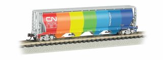 Bachmann Canadian National Demonstrator.4-Bay Cyl. Grain Hopper. N